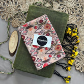 Mehndi Handloom Khadi Cotton Saree With Chiku Print Blouse